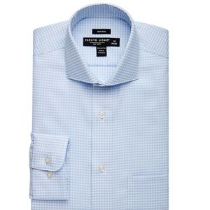 Pronto Uomo Blue Check Dress Shirt